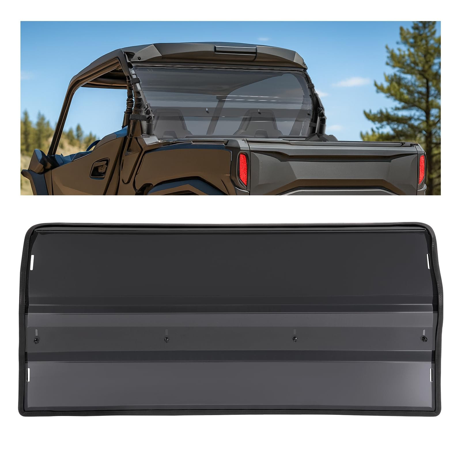 Rear Windshield Compatible with 2021+ Can-Am Commander Max 1000R DPS