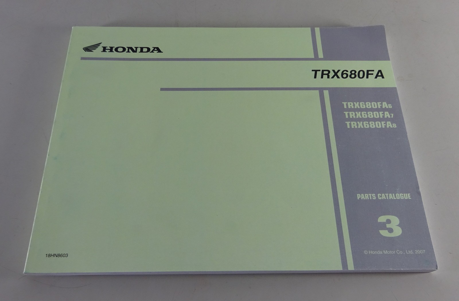 Parts catalogue Honda Quad TRX 680 FA status 11/2005