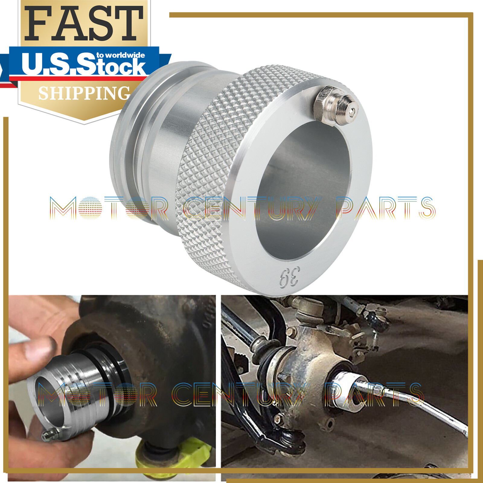 39mm Wheel Bearing Greaser Grease Tool For 2017+ Can-Am Maverick X3 MAX Turbo