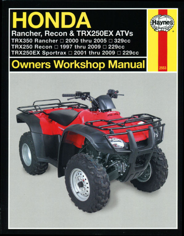 Repair Manual / Guide Honda Quad Rancher, Recon & TRX250EX 1997 – 2009