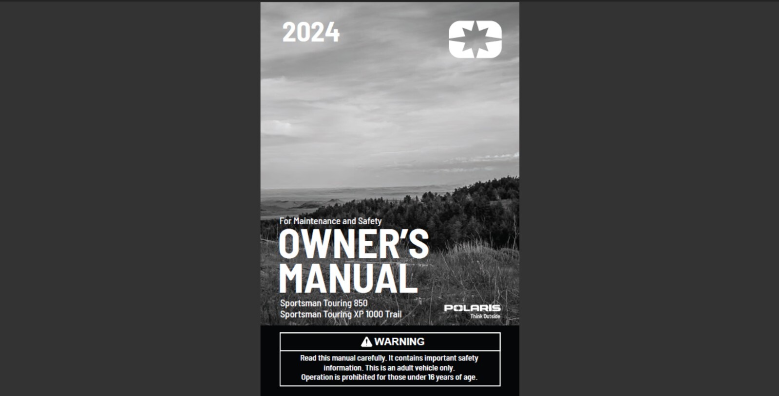 2024 Polaris Sportsman Touring 850 & Sportsman Touring XP 1000 Trail manual