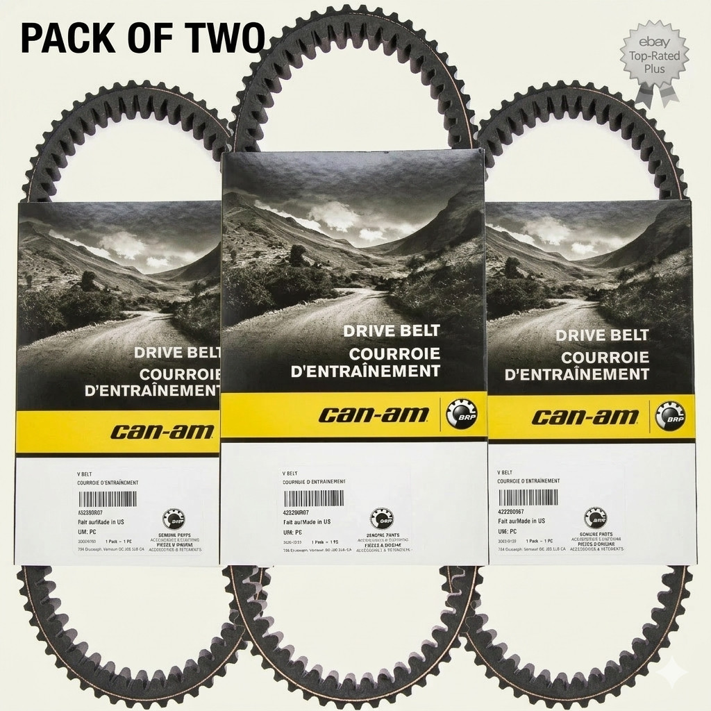 Can-Am 422280367 Clutch Drive Belt 2-Pack – Maverick & Commander Max 1000R DPS (