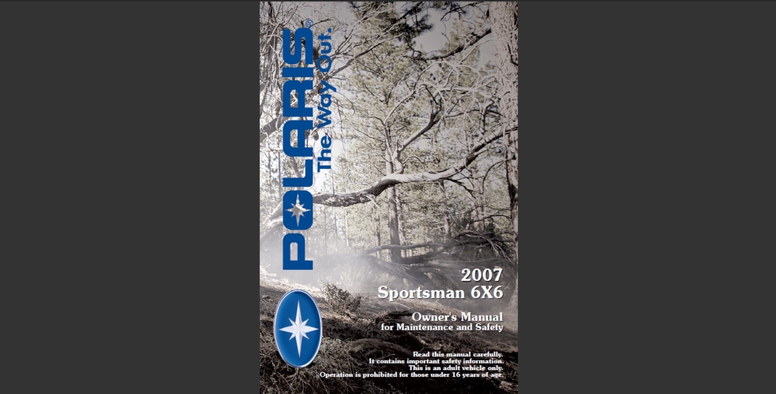 2007 Polaris Sportsman 6×6 ATV Owner’s manual