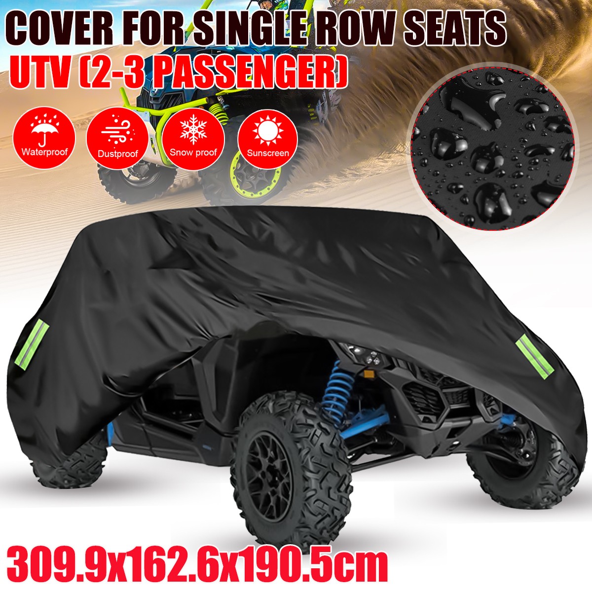 For Can-Am Maverick X3 XDS XMR Turbo Utility Vehicle Storage Cover Waterproof