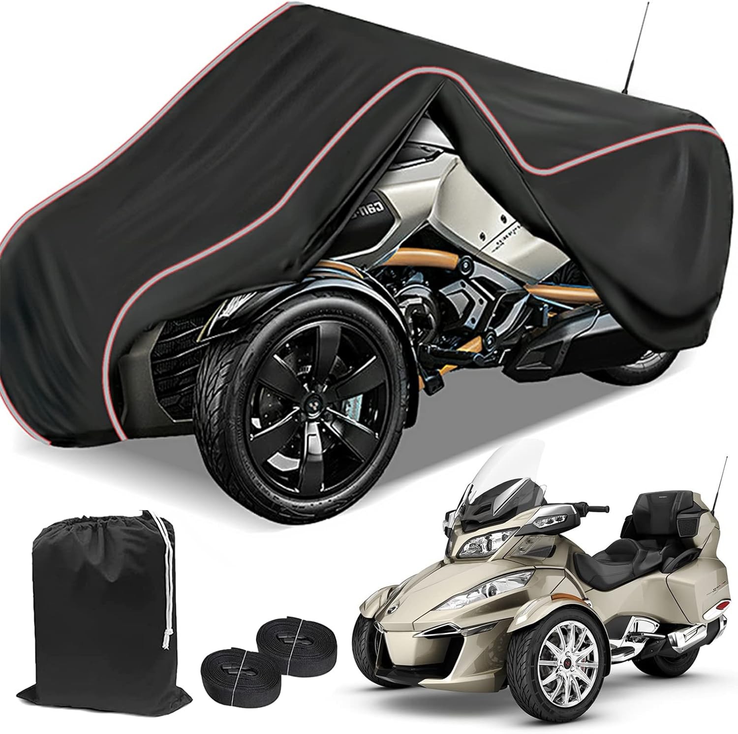 Premium Can-Am RT Cover, 2010-2019 Weather Water Resistant Upgraded UV Resistan