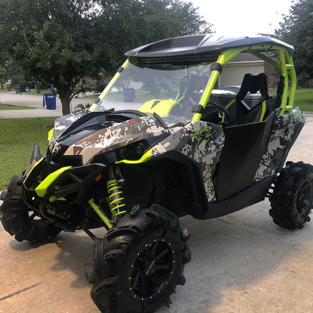 FOR CAN-AM MAVERICK 1000R MAX 1000R UTV Polycarbonate Full Windshield 2013-2018