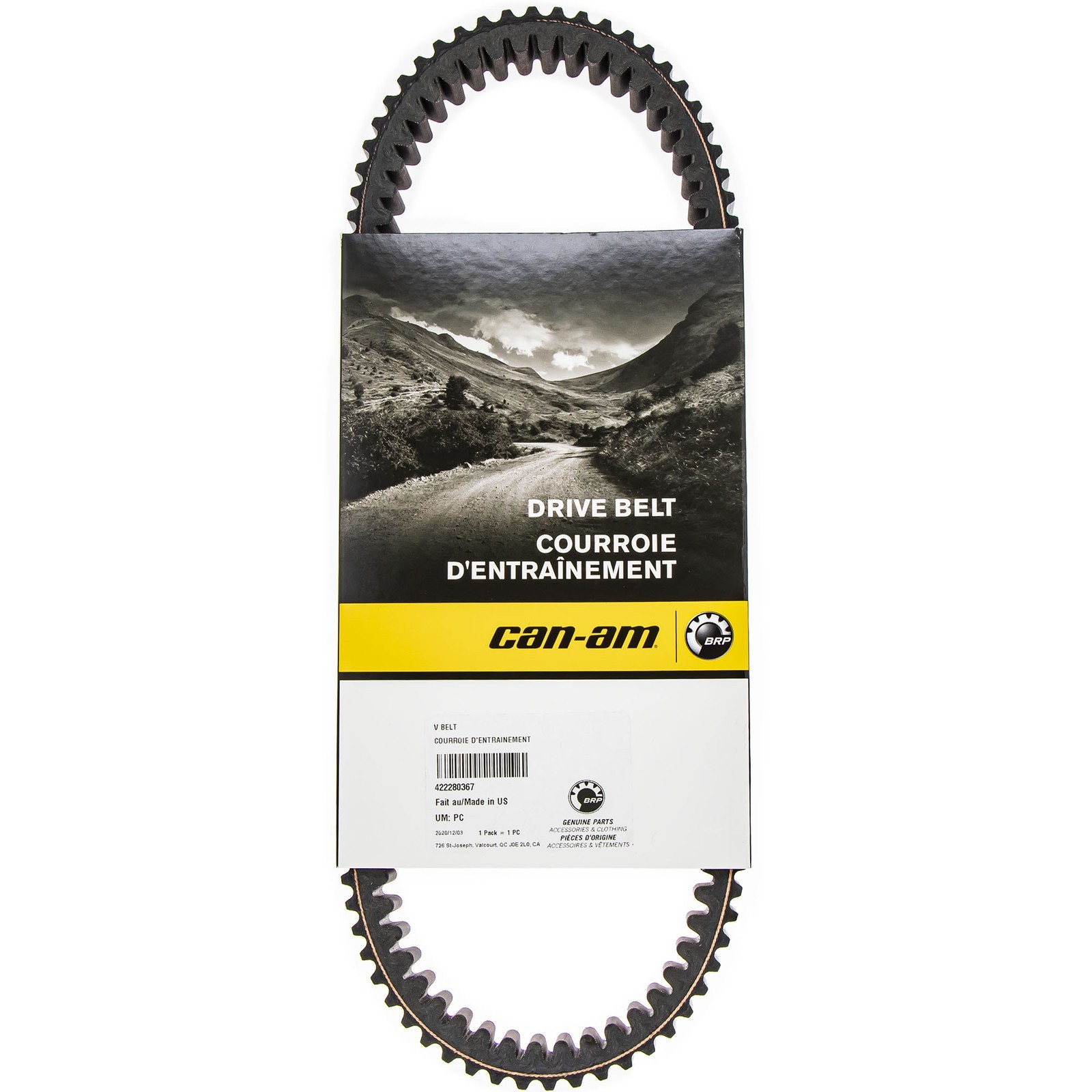 Can-Am 422280367 Clutch Drive Belt 2013-2020 Maverick Commander Max 1000R DPS