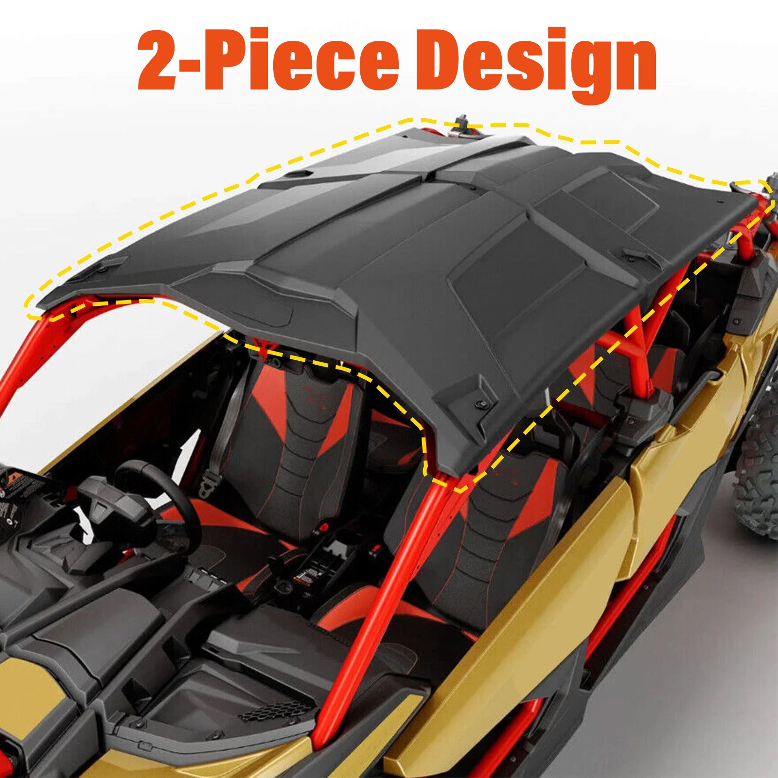 For Can Am Maverick X3 Max Turbo 2017-2025 UTV Hard Plastic Roof 715003750