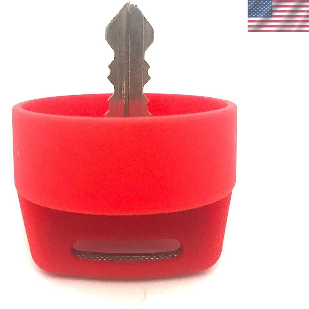 Durable Rad Red Silicone Key Cover for Polaris RZR XP & Sportsman Models