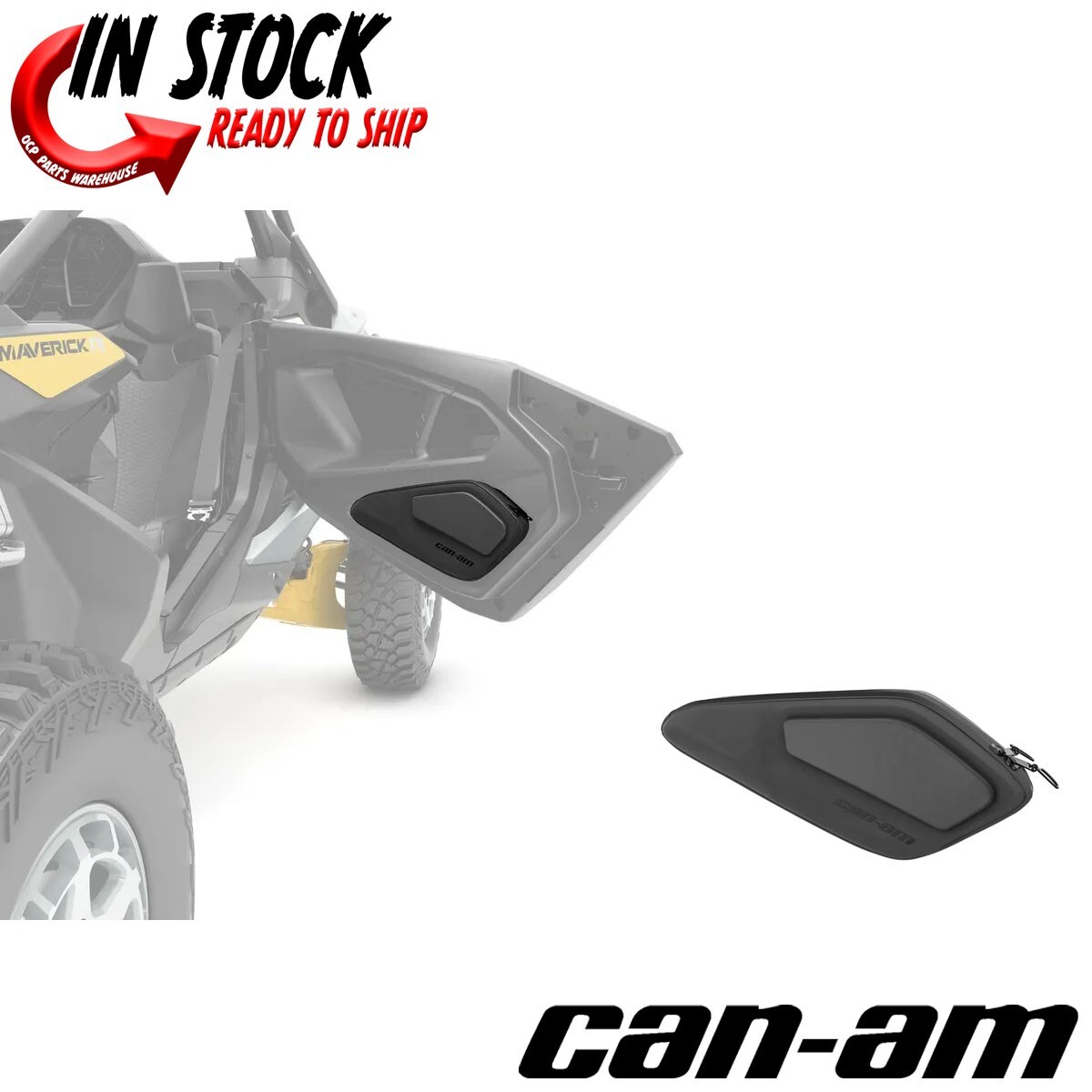 CAN AM LOWER DOOR STORAGE BAGS  24-2025 CAN AM MAVERICK R OEM GENUINE 715007324