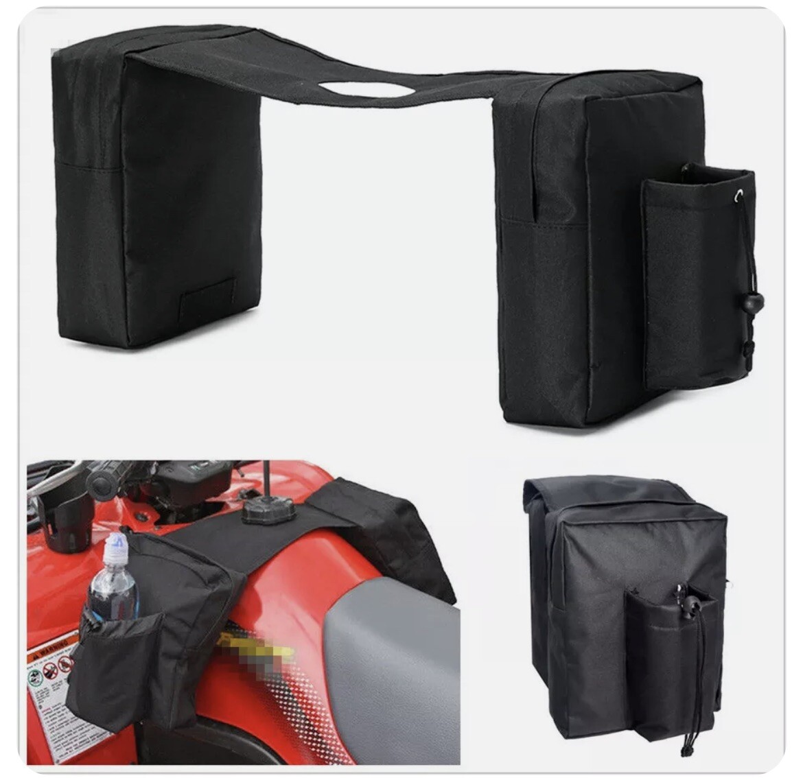 Honda Polaris Quad Tank Extra Saddle Bags Storage Cloth Saddlebag