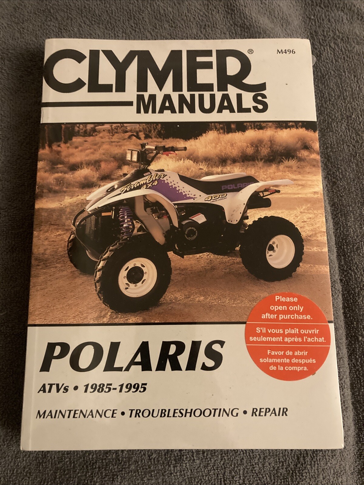 Polaris Quad Atv Clymer Haynes Service Manual 250 400 425 250cc 400cc 1985 – 95