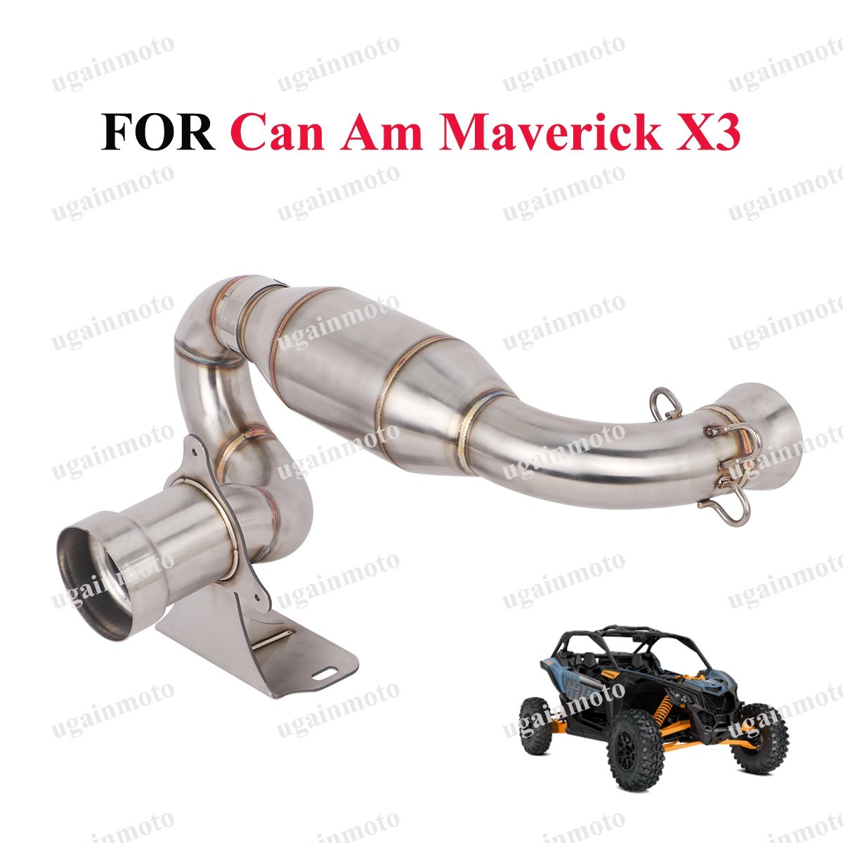 For Can-Am Maverick X3 & Max Turbo R/RR Motorcycle Exhaust Middle Canam X3 Pipe