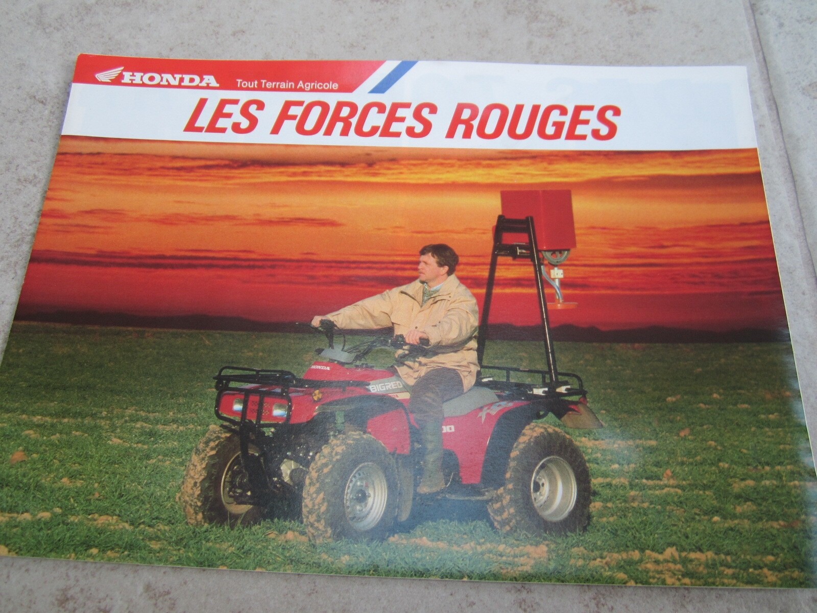 Honda TRX125 TRX 200  300 350  France Sales Brochure Quad Rare  4×4