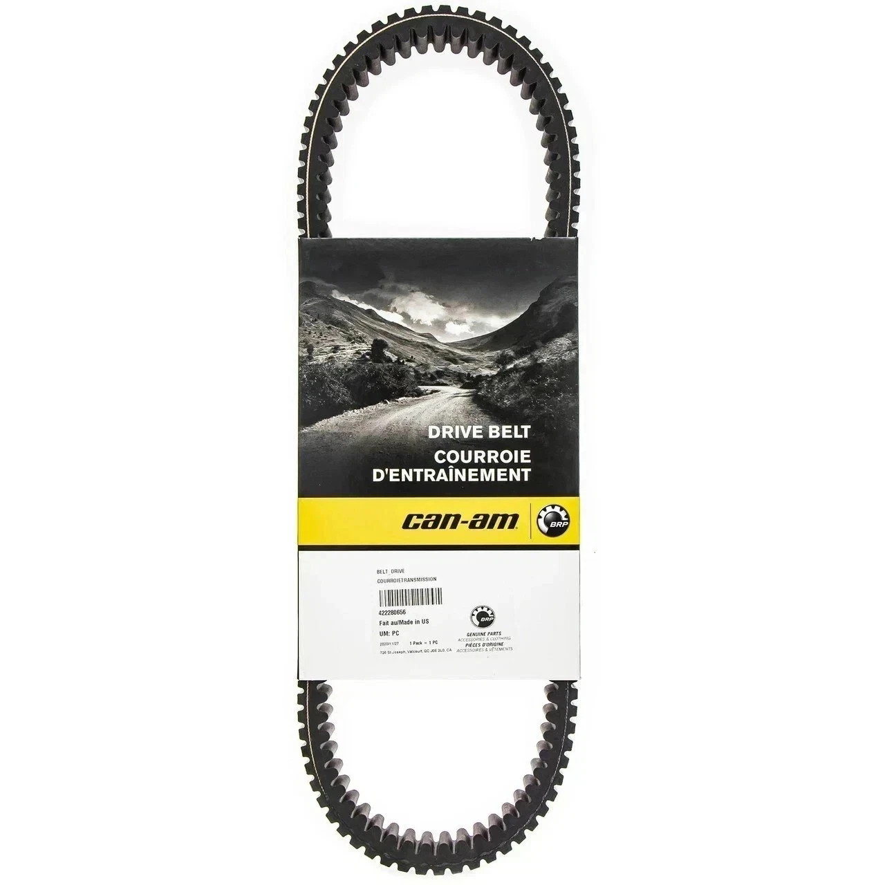 Can-Am New OEM Drive Belt 2016–2020 Defender Maverick 422280654 422280656
