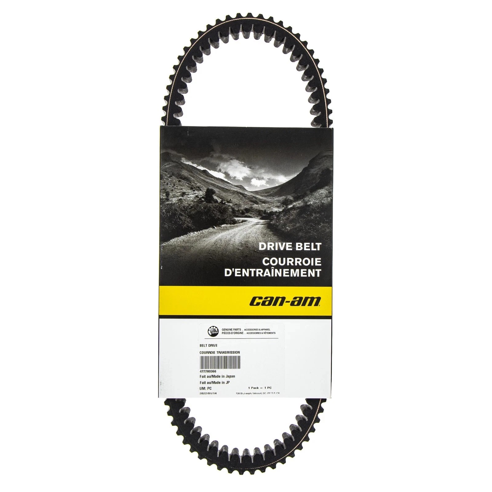 BRP 422280366 Can-Am Clutch Drive Belt Outlander Renegade Max 1000R 570 650 XMR