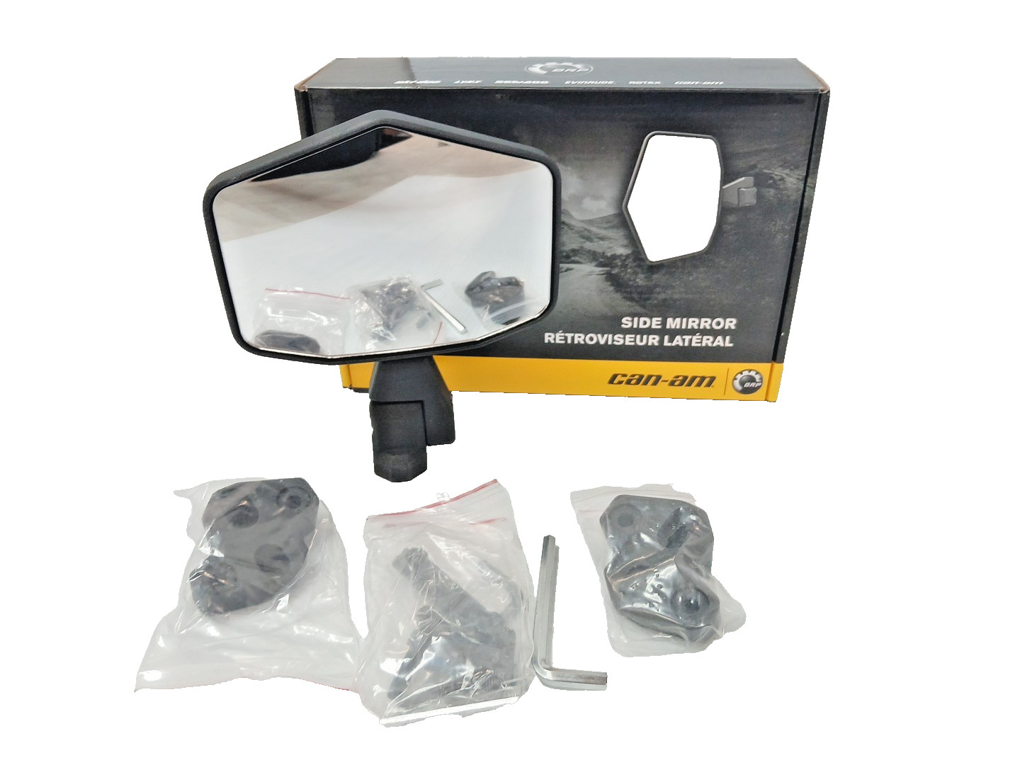 Side Mirror Can-Am Defender Maverick Commander 715002459 New OEM H/D Aluminum