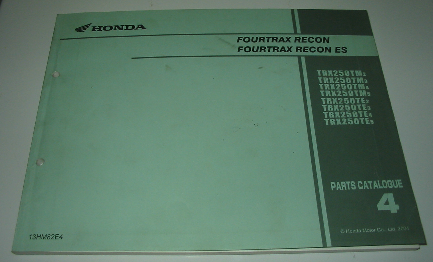 Ersatzteilkatalog Honda Quad Fourtrax Recon ES 250 TM / 250 TE Parts Catalogue!