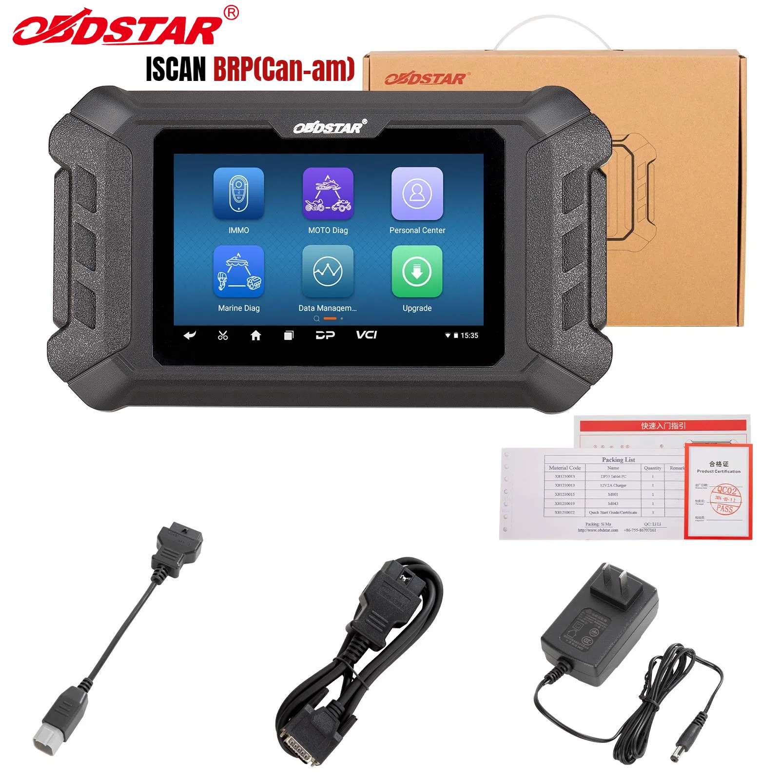 OBDSTAR ISCAN BRP(Can-am) & BRP BOAT& Intelligent Motorcycle Diagnostic Scanner