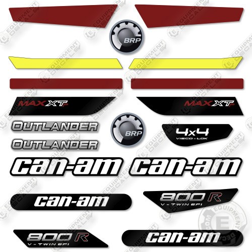 Fits Can-Am 800R Max XT Decal Kit ATV – 7 YEAR OUTDOOR 3M VINYL!
