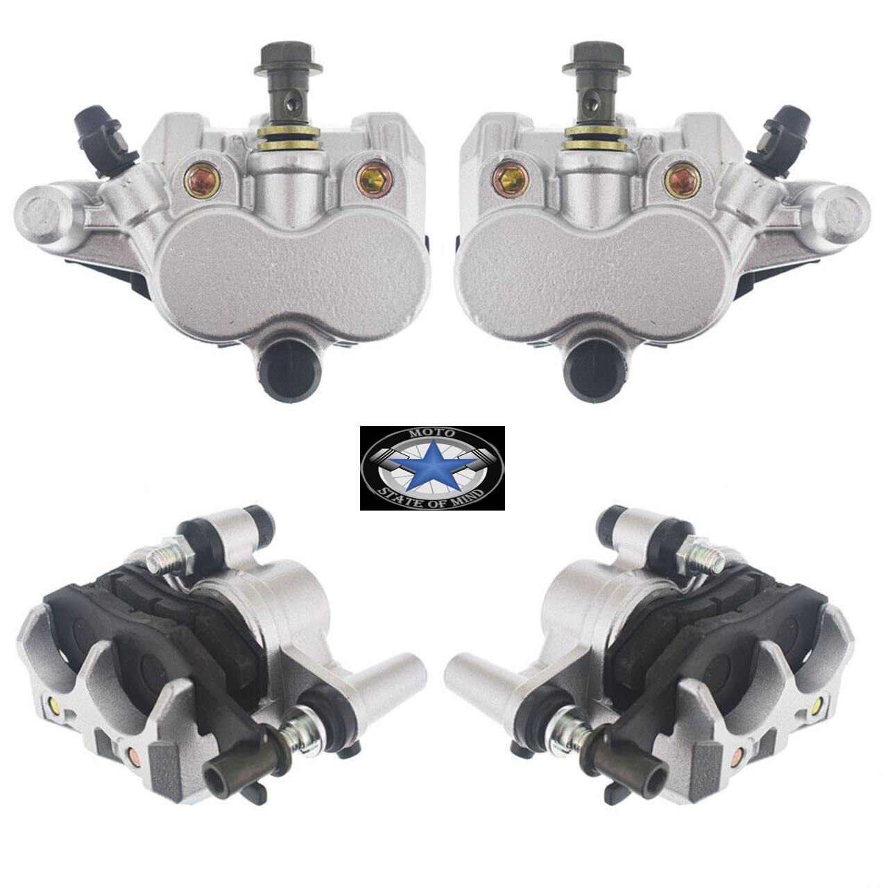 Front Right Left Brake Calipers For Can Am Maverick 1000 With Pads 2013-2017