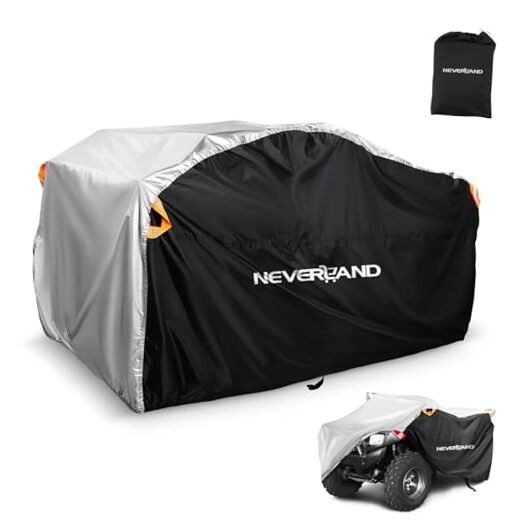Waterproof ATV Cover, Outdoor Heavy Duty Quad Cover Tear-Resistant 4 Wheeler