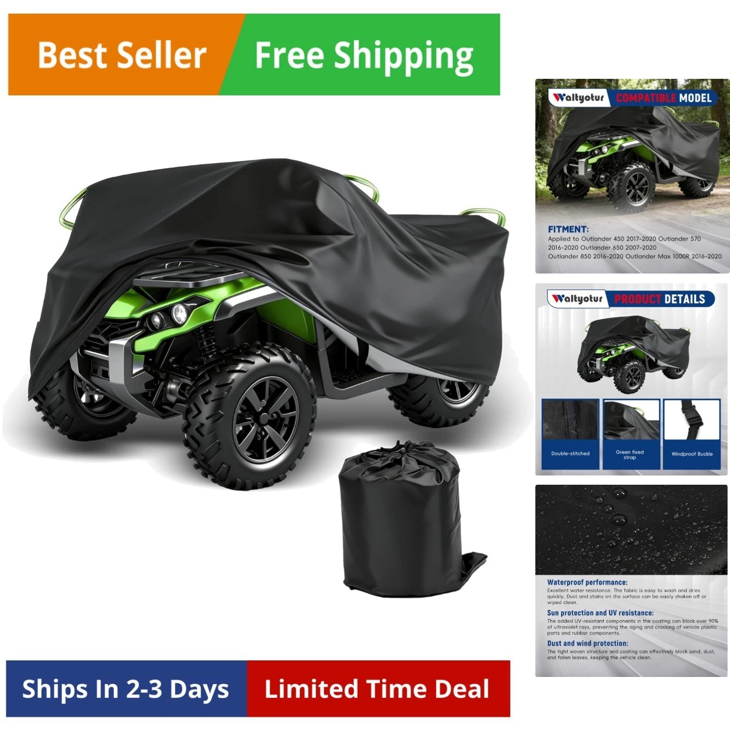 XXXL Utility Vehicle Cover Replacement for Can-Am Outlander 450 570 650 850 1…