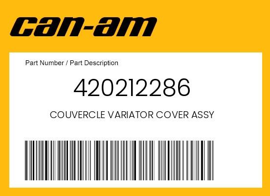 Can-Am Genuine Couvercle Variator Cover Assy – 420212286