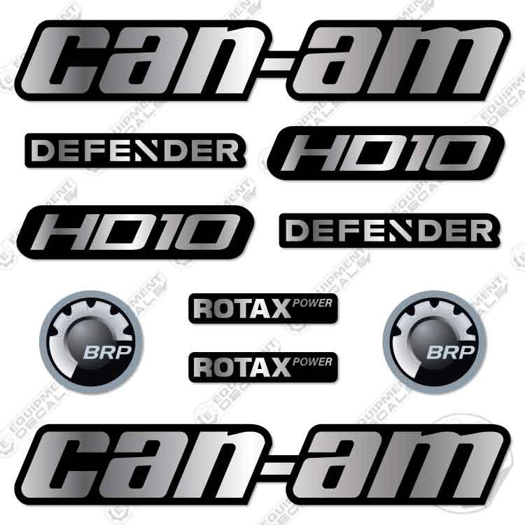 Fits Can-Am Commander HD10 Decal Kit UTV – SILVER – 7 YEAR OUTDOOR 3M VINYL!