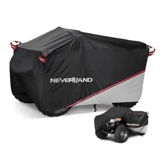 Waterproof ATV Cover, Outdoor Heavy Duty Quad Cover Tear-Resistant 4 Wheeler