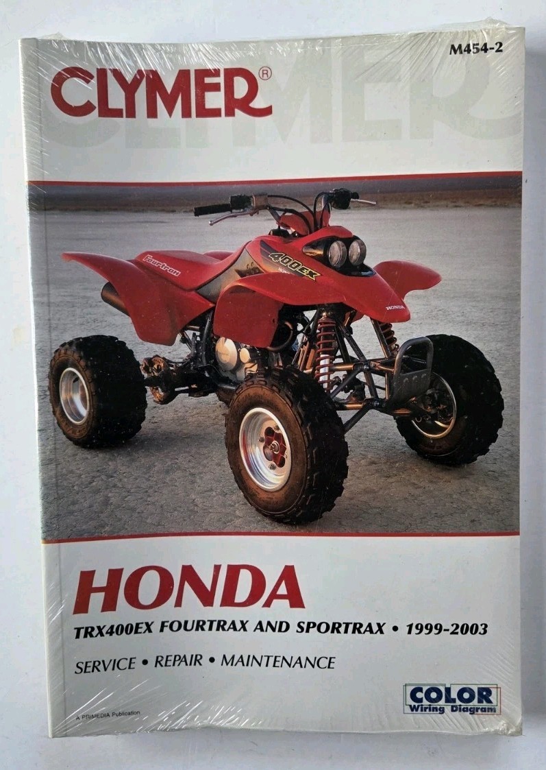NEW OEM CLYMER HONDA TRX450EX FOURTRAX QUAD ATV SERVICE REPAIR MANUAL 1999-2003