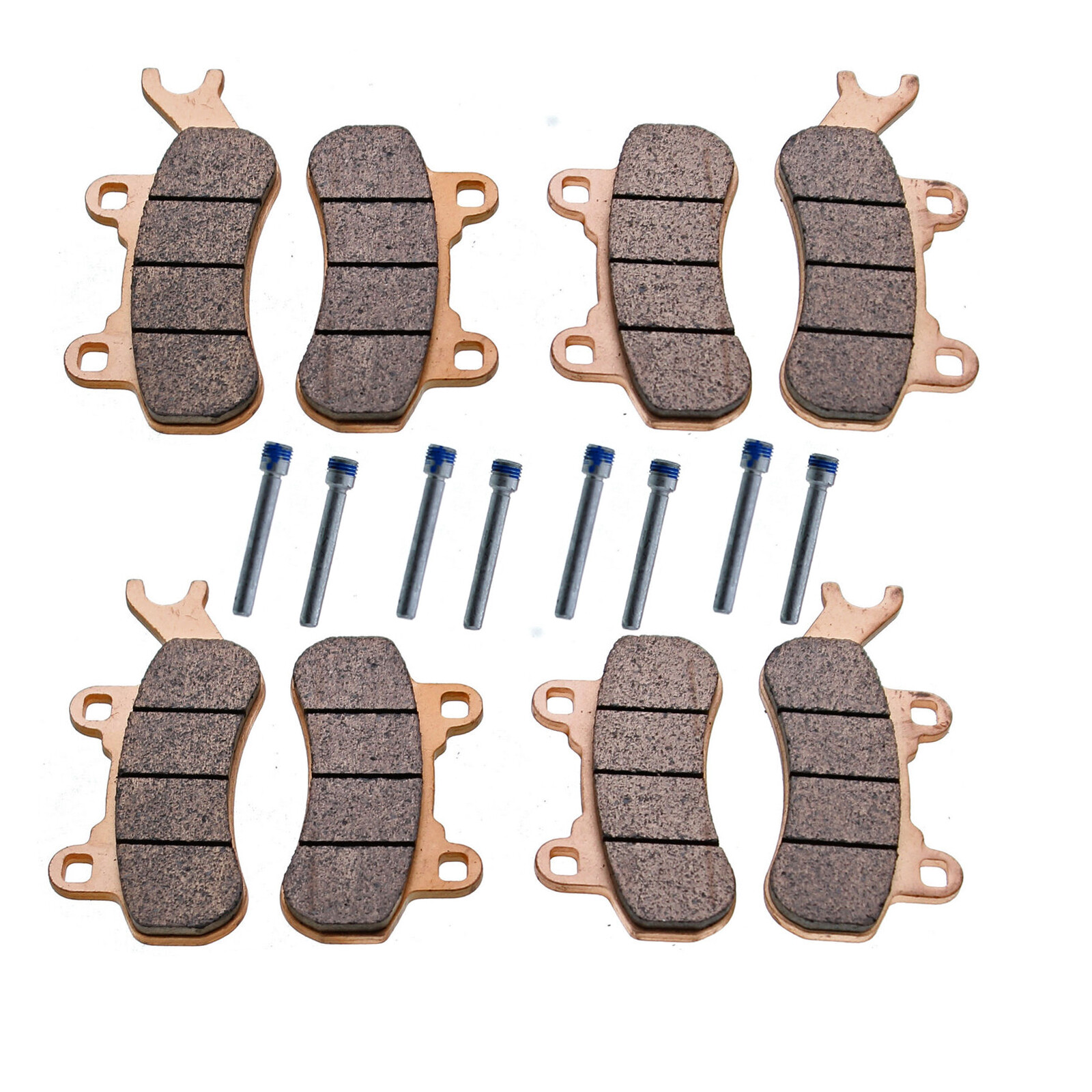 Front Rear Brass Brake Pad Set For Can-Am Maverick X3/MAX/Sport/Trail 2017-2024