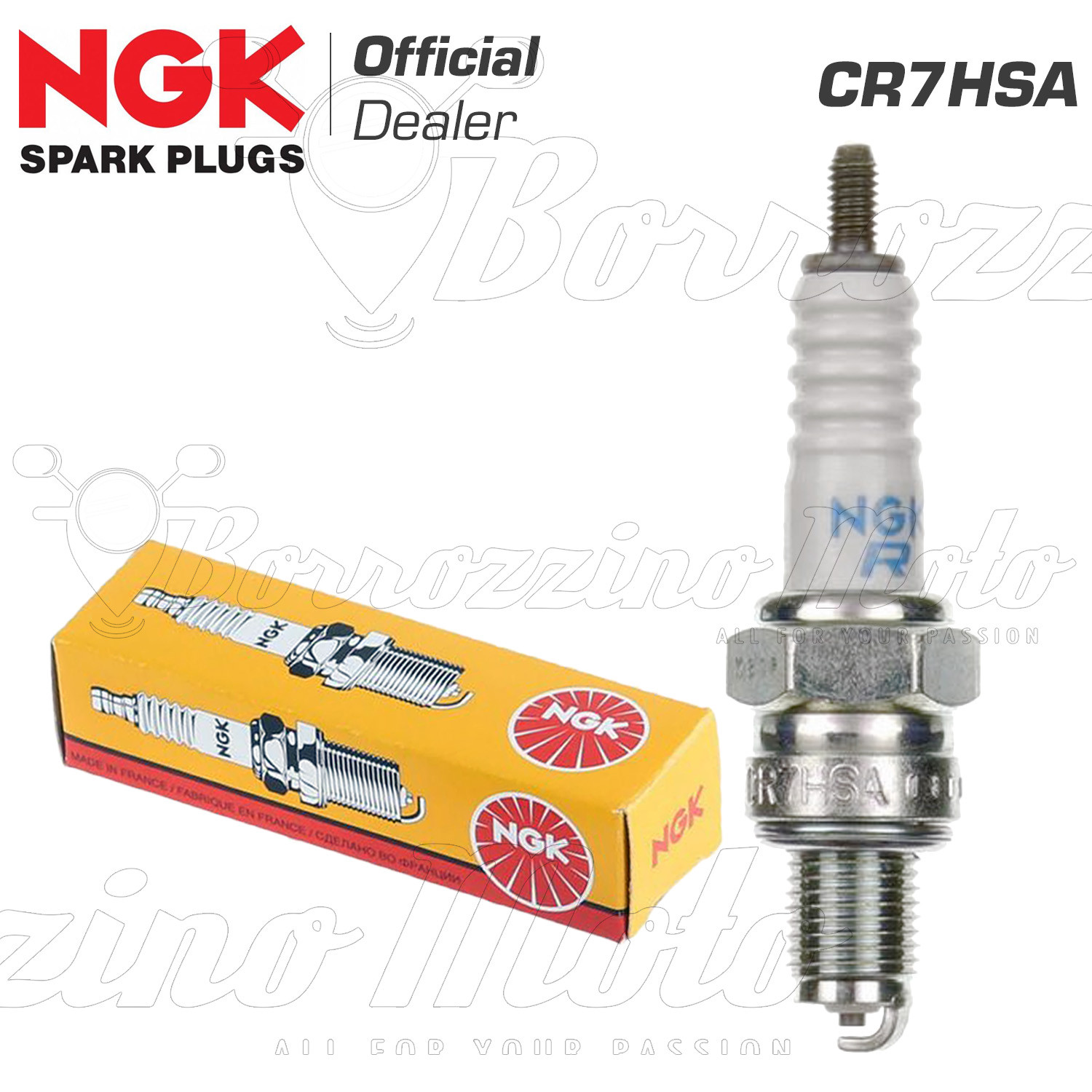Spark Plug Genuine NGK CR7HSA Yamaha – Quad Raptor 90 2009 –